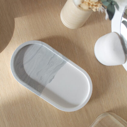 Vide-poche ovale (S) - Gris