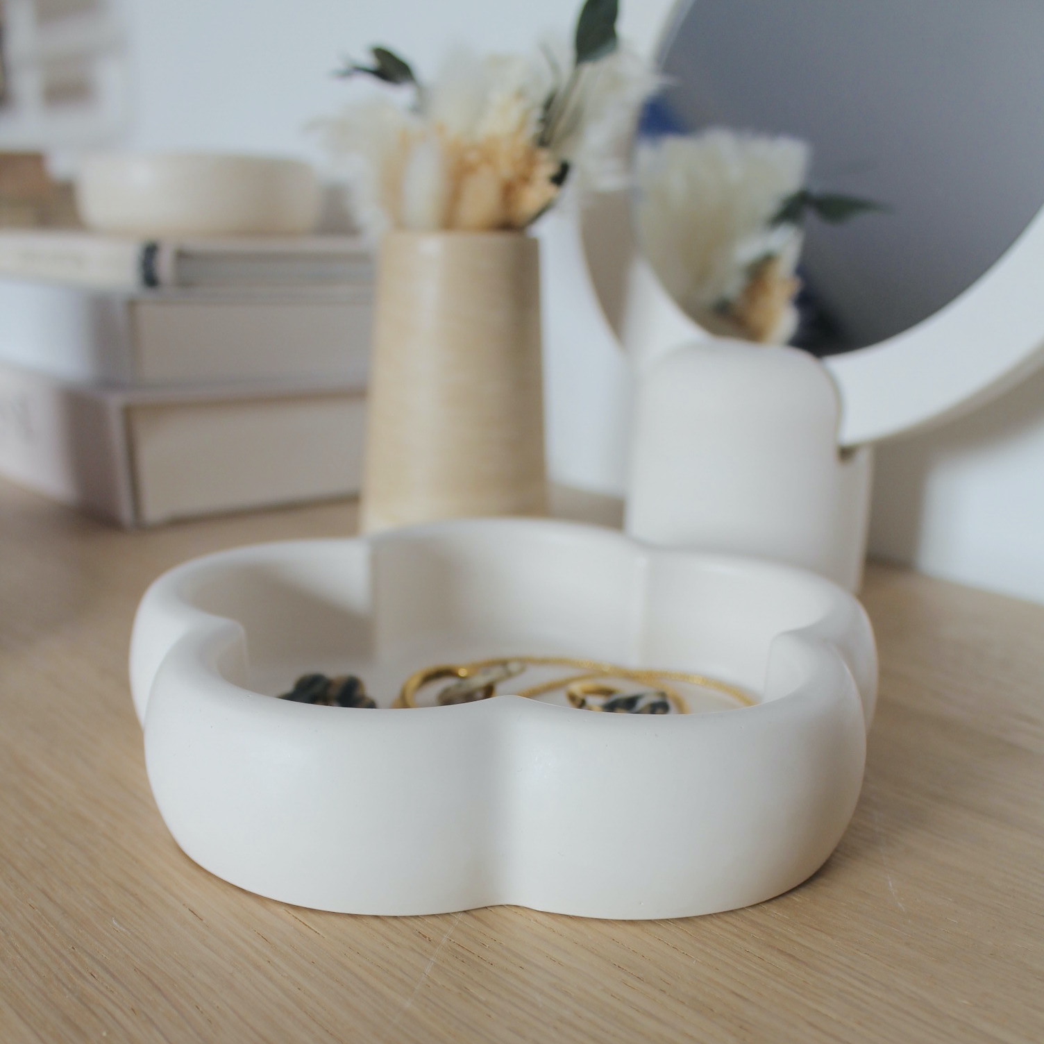 Vide-poche Fleur - blanc – Image 2