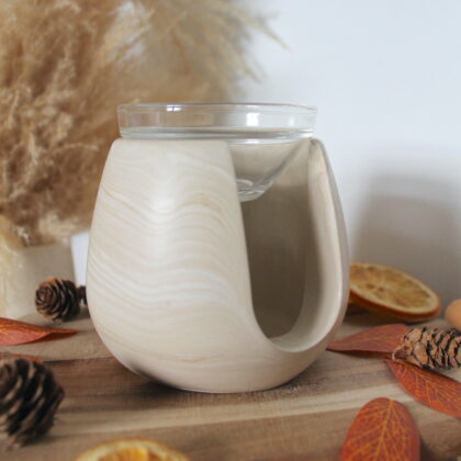 Automne - Brûle-parfum, Marbre beige