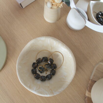 Vide-poche Odia - marbre beige