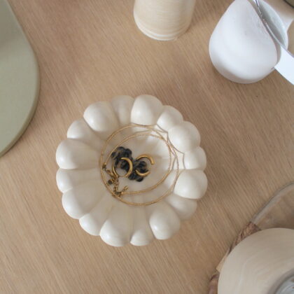 Vide-poche Bula - marbre beige