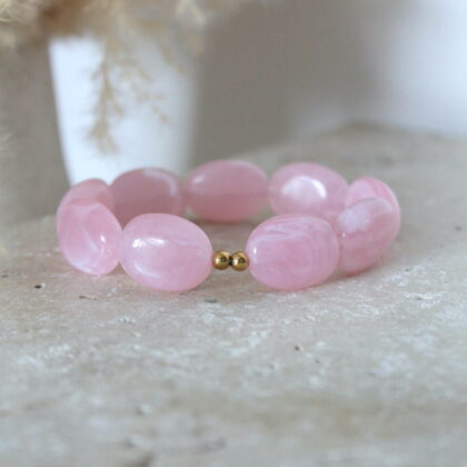 Bracelet Olivia - Rose clair