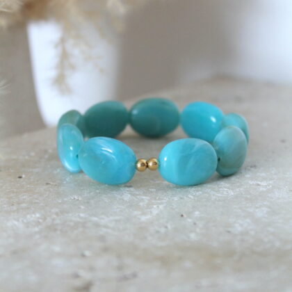 Bracelet Olivia - Bleu turquoise