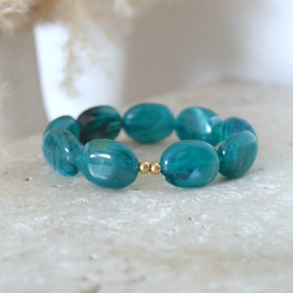 Bracelet Olivia - Bleu canard