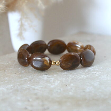 Bracelet Olivia - Chocolat
