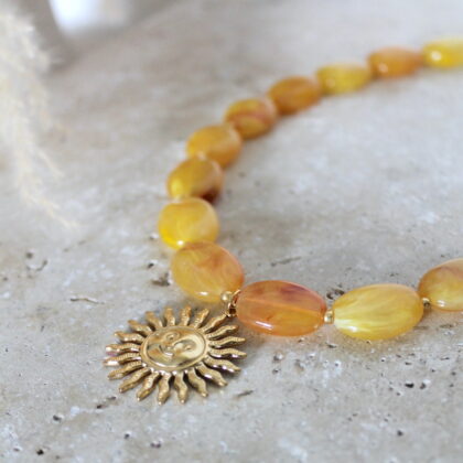 Collier Olivia - Jaune