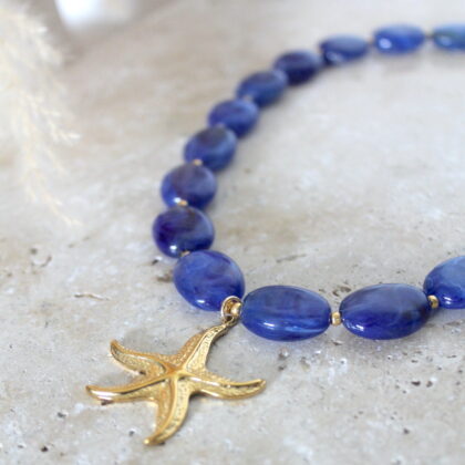 Collier Olivia - Bleu marine