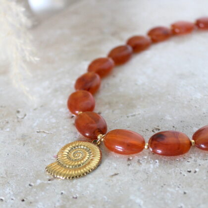 Collier Olivia - Terracotta