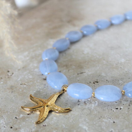 Collier Olivia - Bleu clair