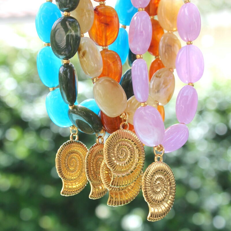Collier Olivia - Bleu clair – Image 3