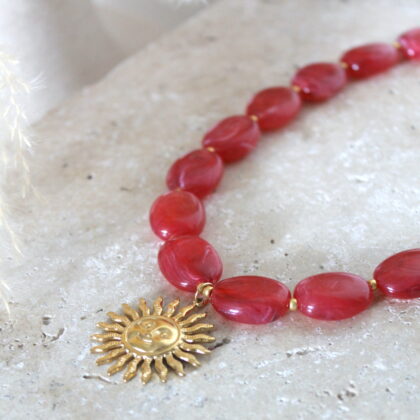 Collier Olivia - Fuchsia