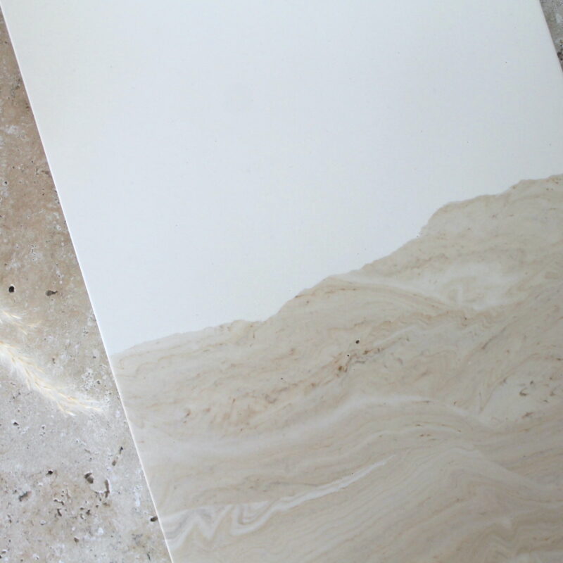 Plateau Kiara - Bicolore marbre beige – Image 3