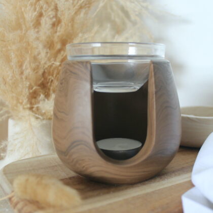 Brûle-parfum - Marbre chocolat