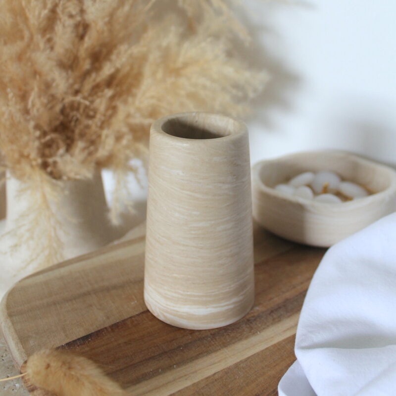 Mini Vase - marbre beige – Image 2