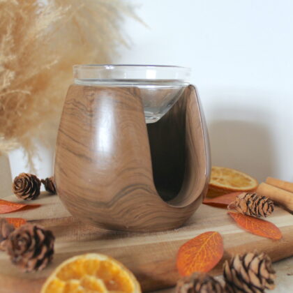 Automne - Brûle-parfum, Marbre chocolat
