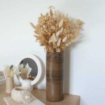 Vase Gora - Marbre chocolat