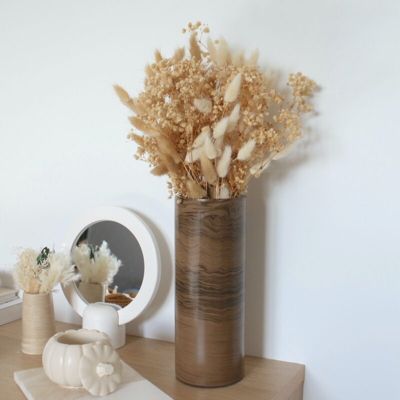 Vase Gora - Marbre chocolat