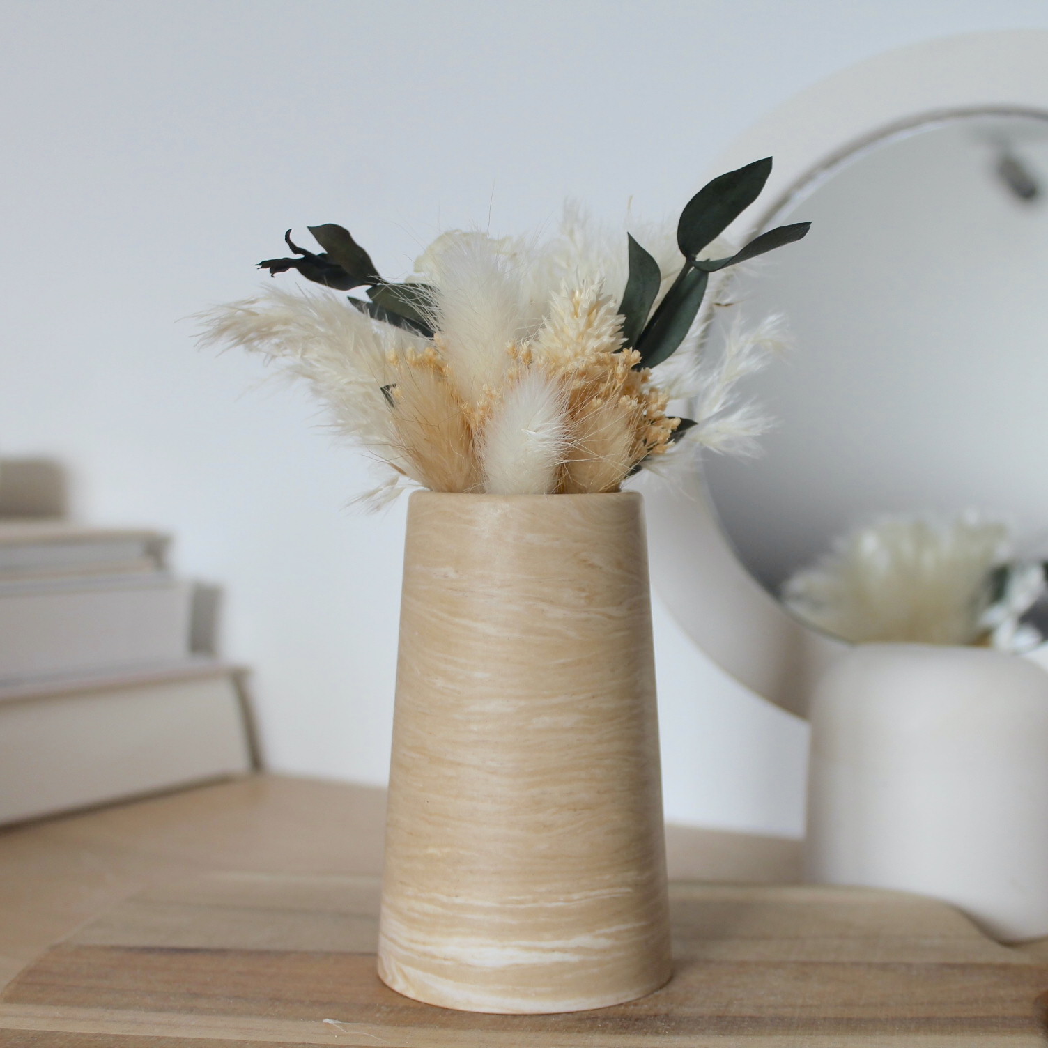 Mini Vase - marbre beige