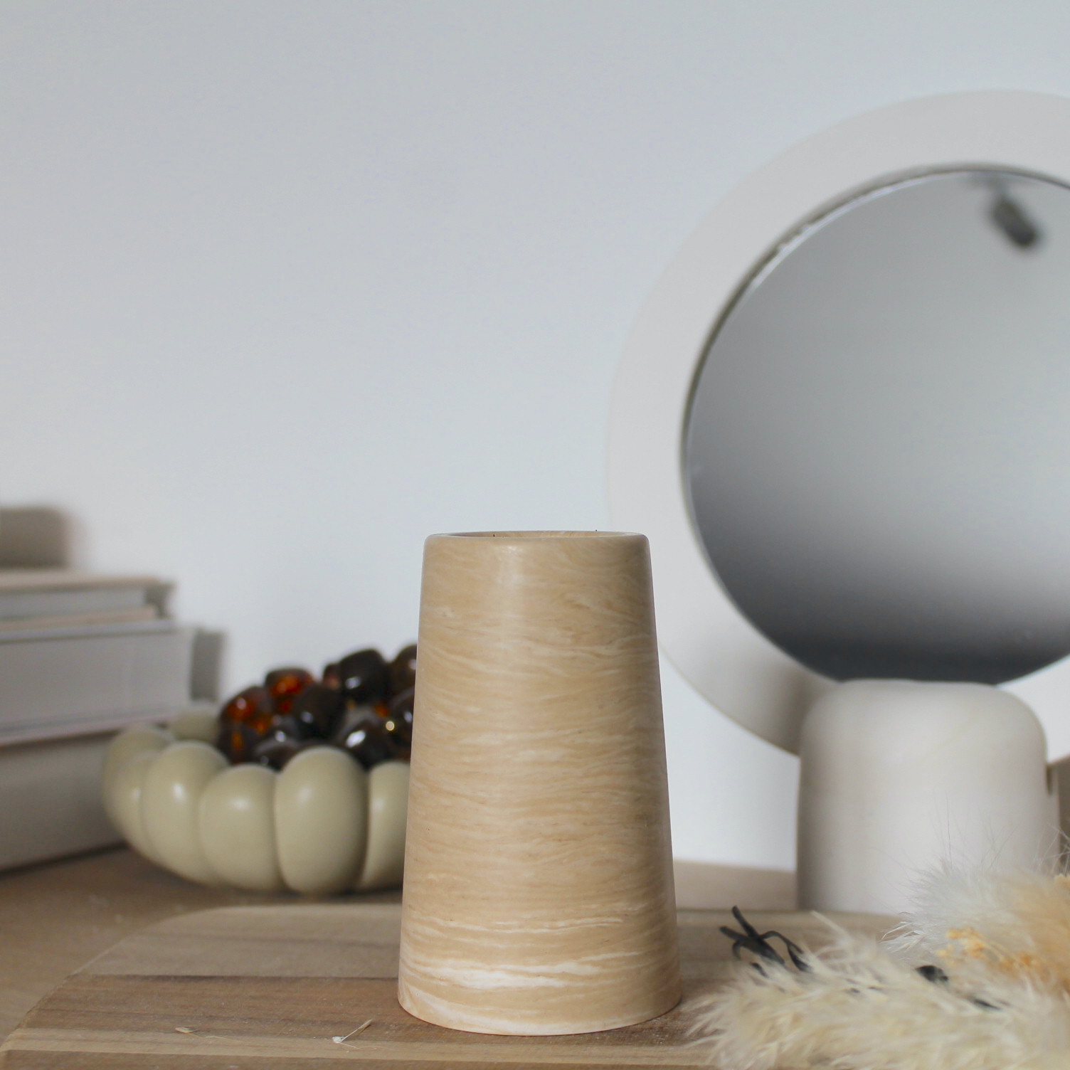 Mini Vase - marbre beige – Image 2