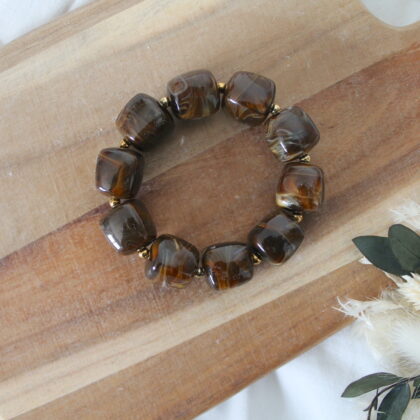 Bracelet Alma - Chocolat