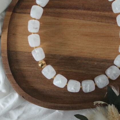 Collier Alma - Blanc