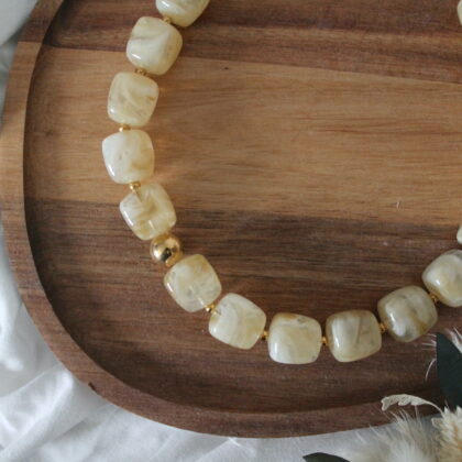 Collier Alma - Crème