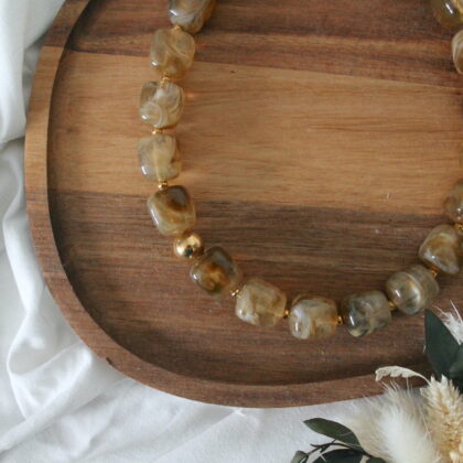 Collier Alma - Taupe