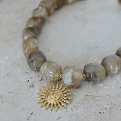 Collier Alma - Taupe