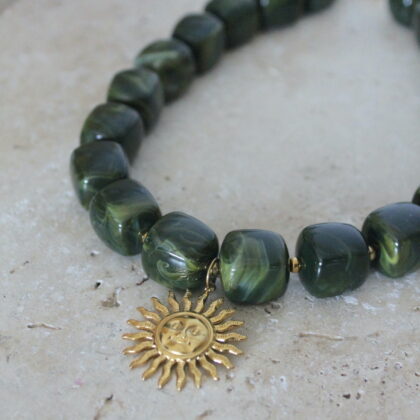 Collier Alma - Kaki